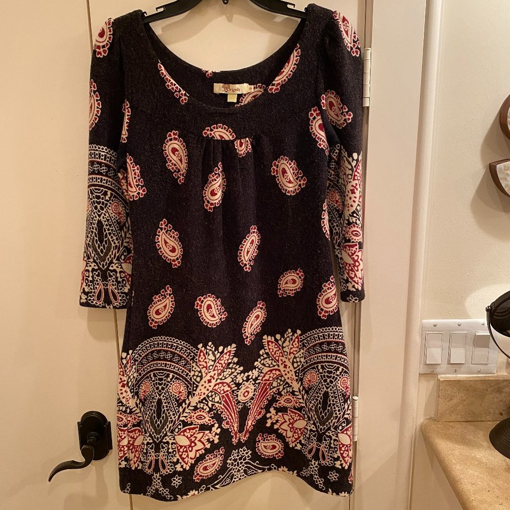 Aryeh Long Sleeve Knit Dress, Size Small
